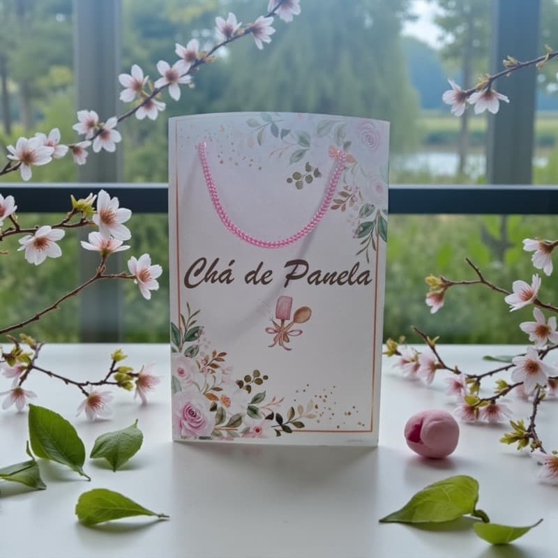 Sacola pequena chá de panela chá de casa nova casamento