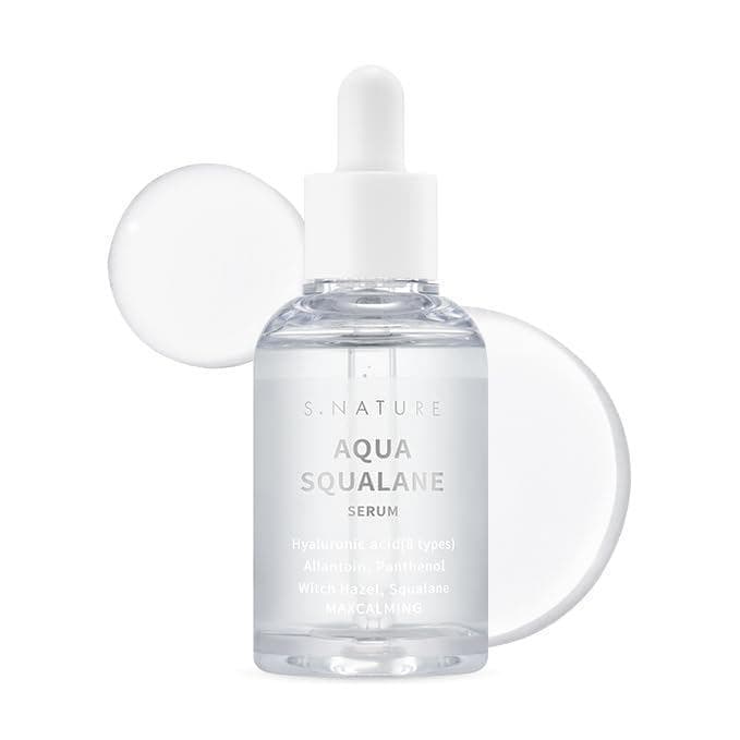 S.NATUREAQUASQUALANESERUM | Sérum Facial Profundamente Hidratante para Todos os Tipos, com Benefícios de Redução de Poro
