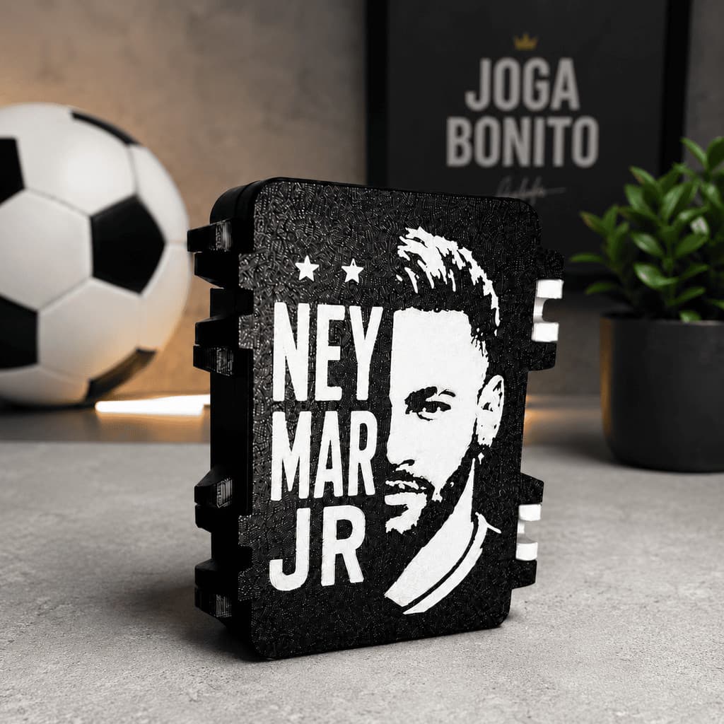 Caixa Porta Figurinhas Copa do Mundo 2026 (Neymar)