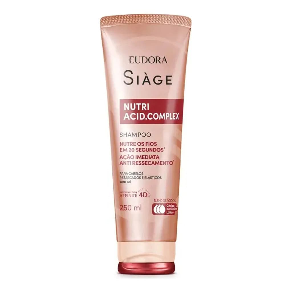 Shampoo Eudora Complex Cabelos Hidratados Nutridos 250ml