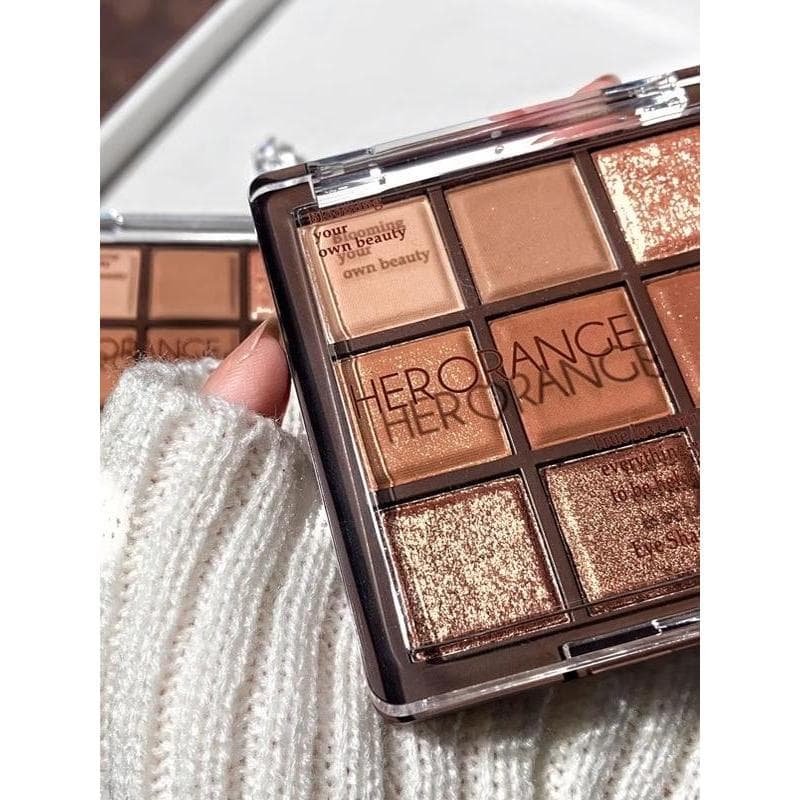 Sombra de Chocolate cor terra paleta de sombras luz maquiagem inchada espuma de olho fosco perolado nove cores novo esti