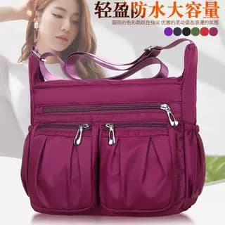 Grande capacidade de meia-idade idosa mãe saco do mensageiro saco feminino 2024 novo estilo à prova dwaterproof água nái
