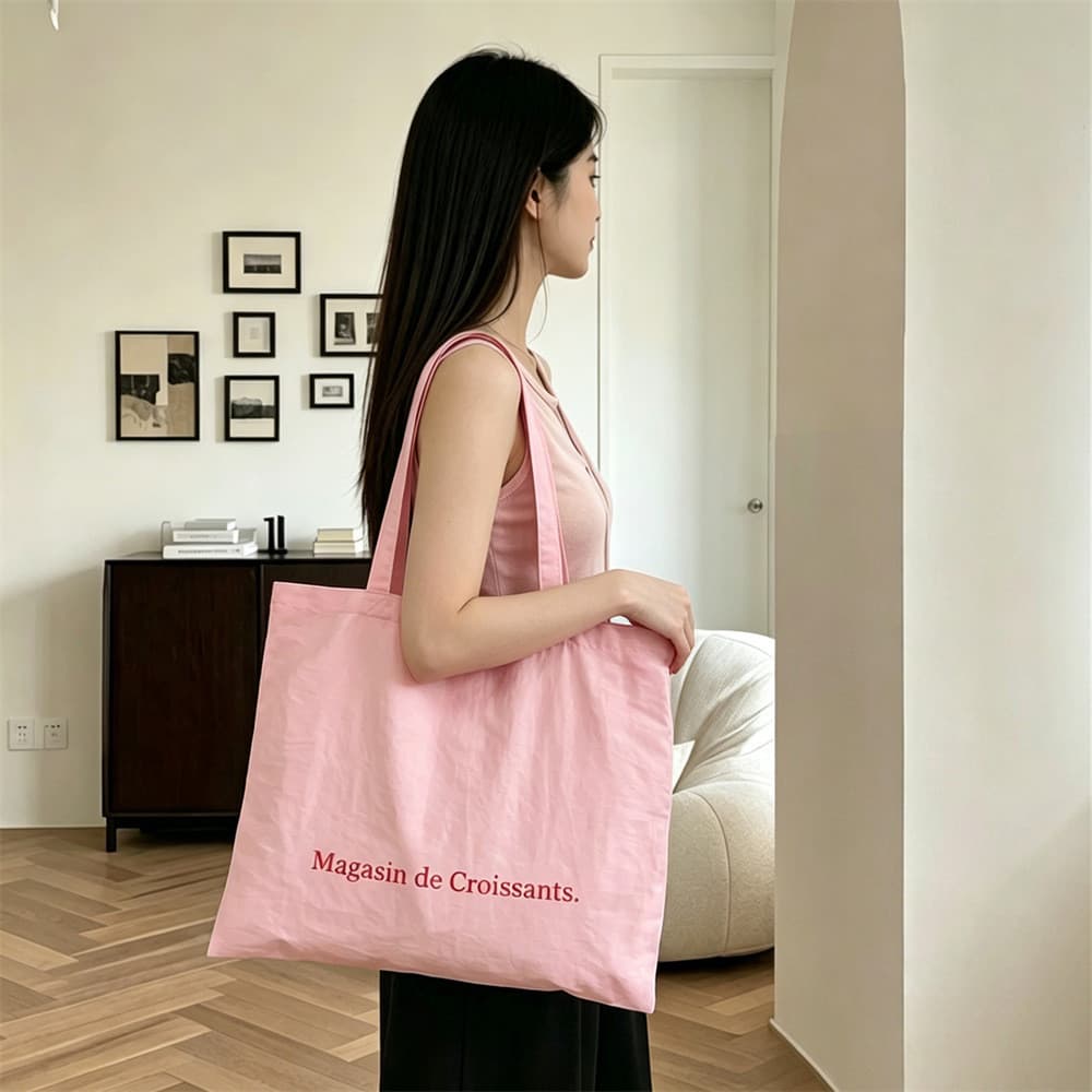 Large Capacity Canvas Tote Bag Female Bag Student Shoulder Bag for Class Printed Cloth Bag Simple Schoolbag s6xj