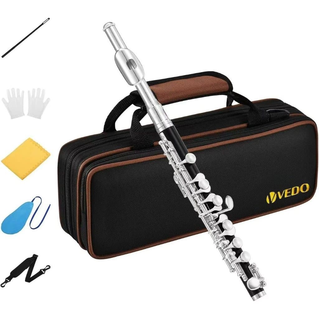 Conjunto de flautas VEDO com revestimento de níquel em Dó maior, ideal para iniciantes, crianças e estudantes