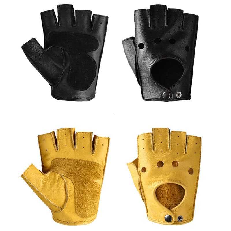 Luvas de Couro de Inverno para Homens, Nova Moda, Fitness, Esportes, Quentes, Ciclismo ao Ar Livre, Luvas Antiderrapante