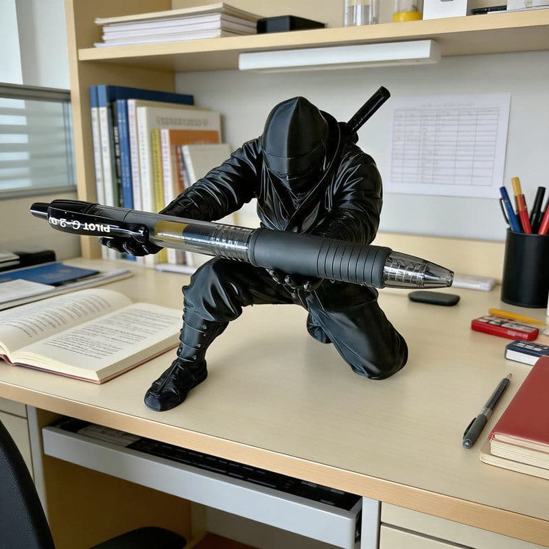 Ninja caneta titular caneta titular decoração de mesa caneta titular óculos titular Rack de armazenamento de papelaria e