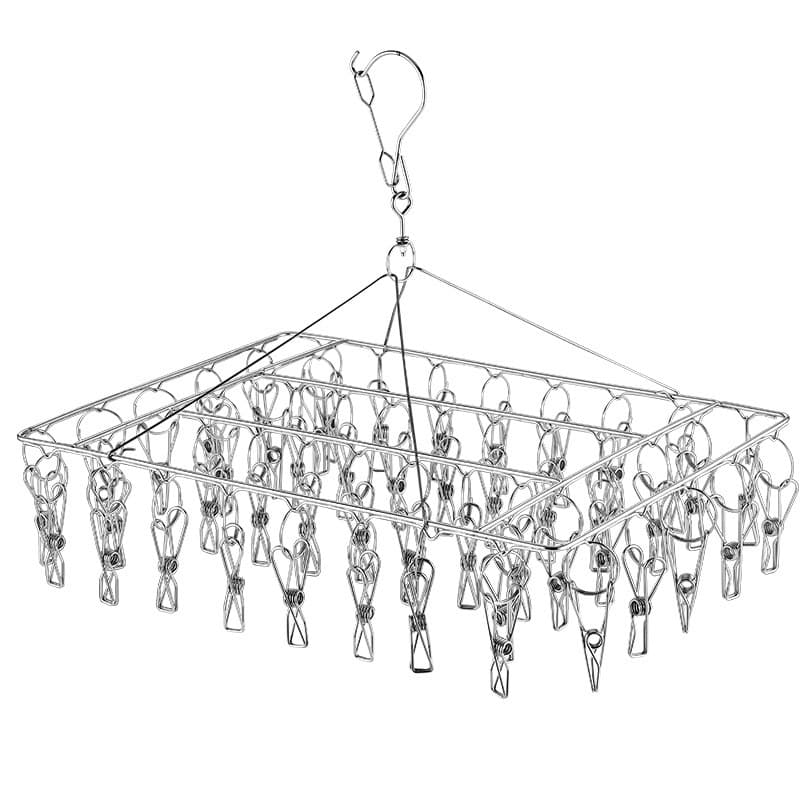Rack de meias de aço inoxidável multi-clipe rack de secagem meias rack multi-cabeça fabricante de rack de secagem