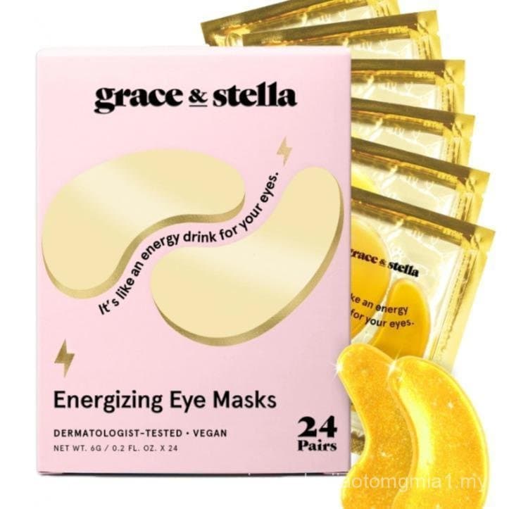 Máscaras para a área dos olhos Grace & Stella para olheiras, olhos inchados, rugas, hidratantes, firmadoras, suavizantes