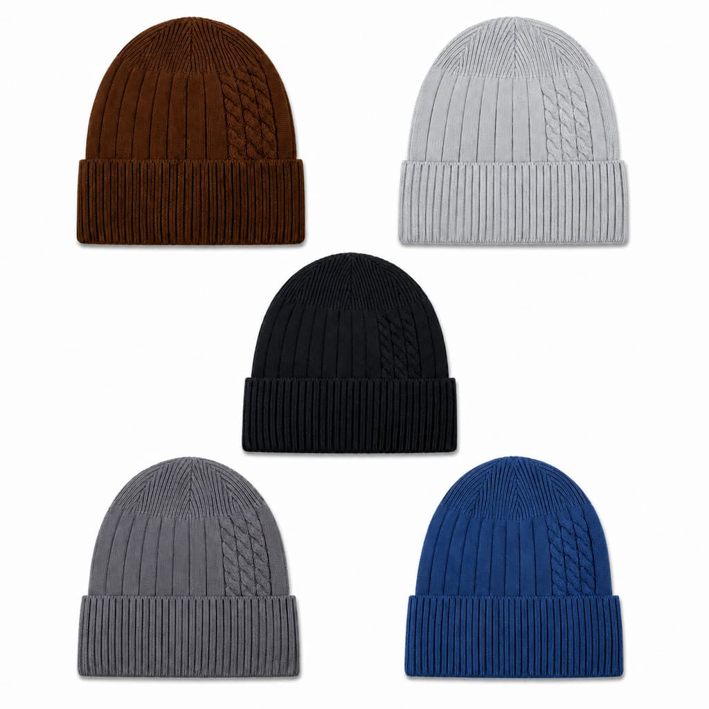 Touca gorro de Inverno Unissex Forro Peluciado, Tricô Térmico, Gorro Masculino Feminino para Frio,
