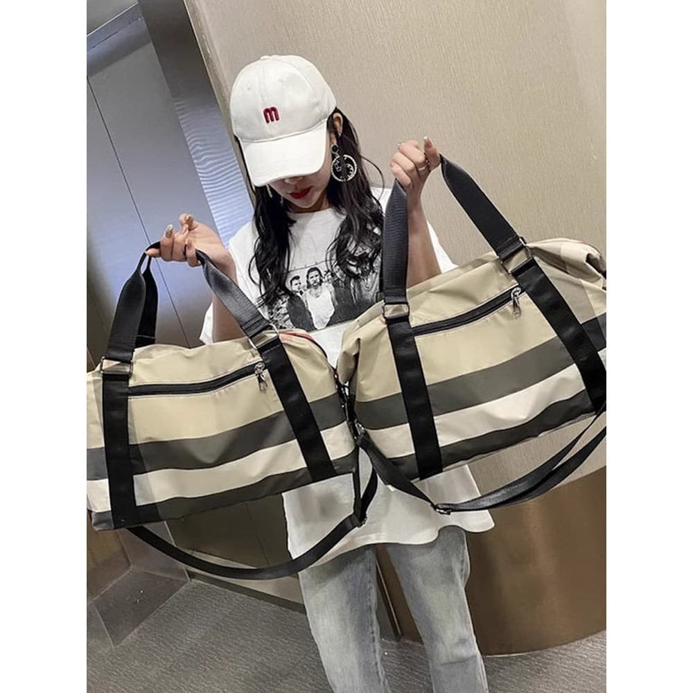 Bolsa de bagagem de mão bolsa feminina leve de grande capacidade de curta distância moda viagem bolsa de armazenamento p