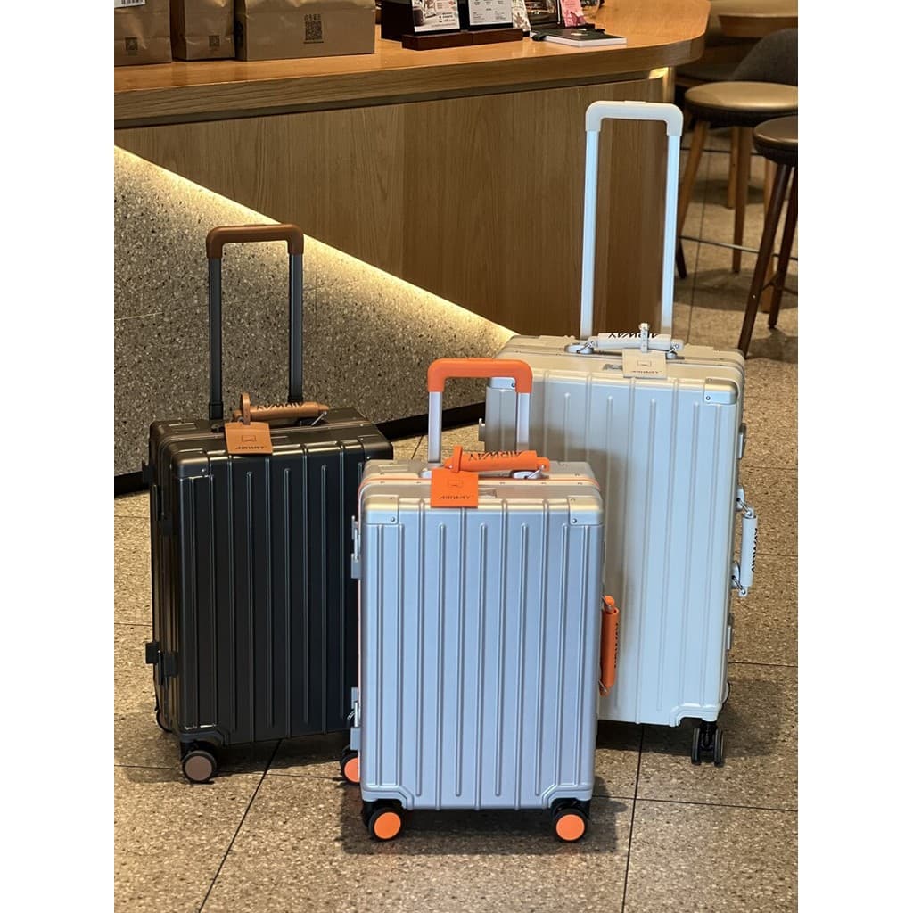 Exportação 67cm maleta de transporte PC senha trole caso roda Universal quadro alumínio mala grande capacidade 87cm mala