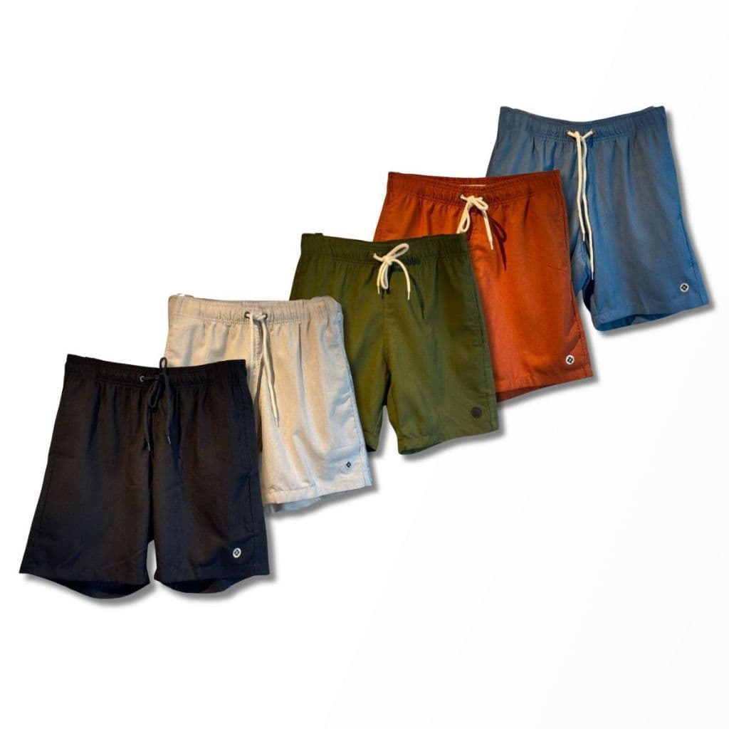 Kit 5 Short em Linho Mauricinho Com 2 Bolsos Frontais Bermuda Casual Adulto Masculino