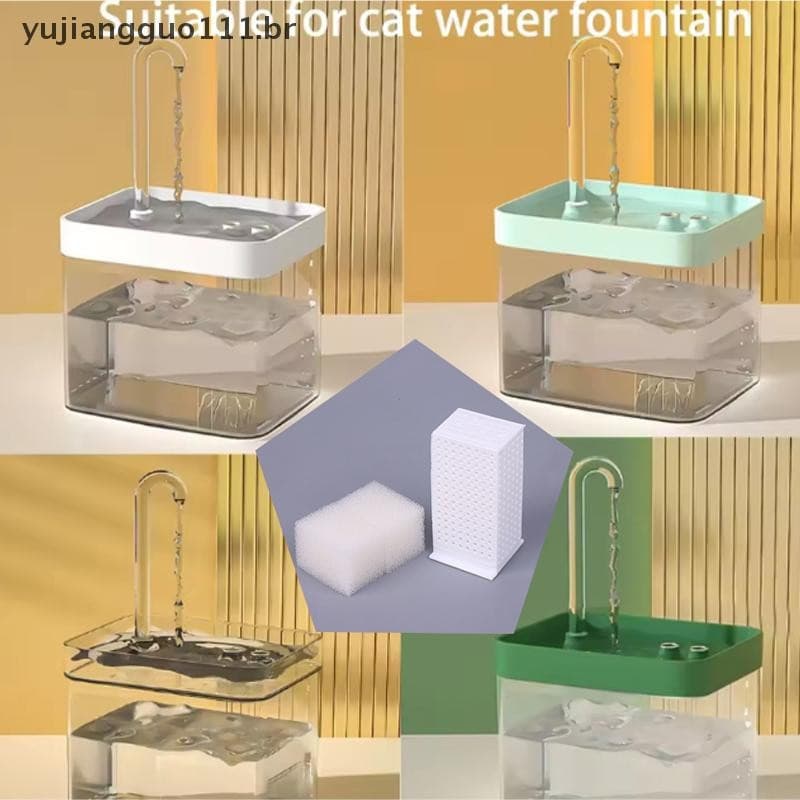 # Novo Fonte De Água Inteligente Para Gatos , Esponjas De Carbono Ativado , Caixa De Filtro , Dispositivo Beber Animais