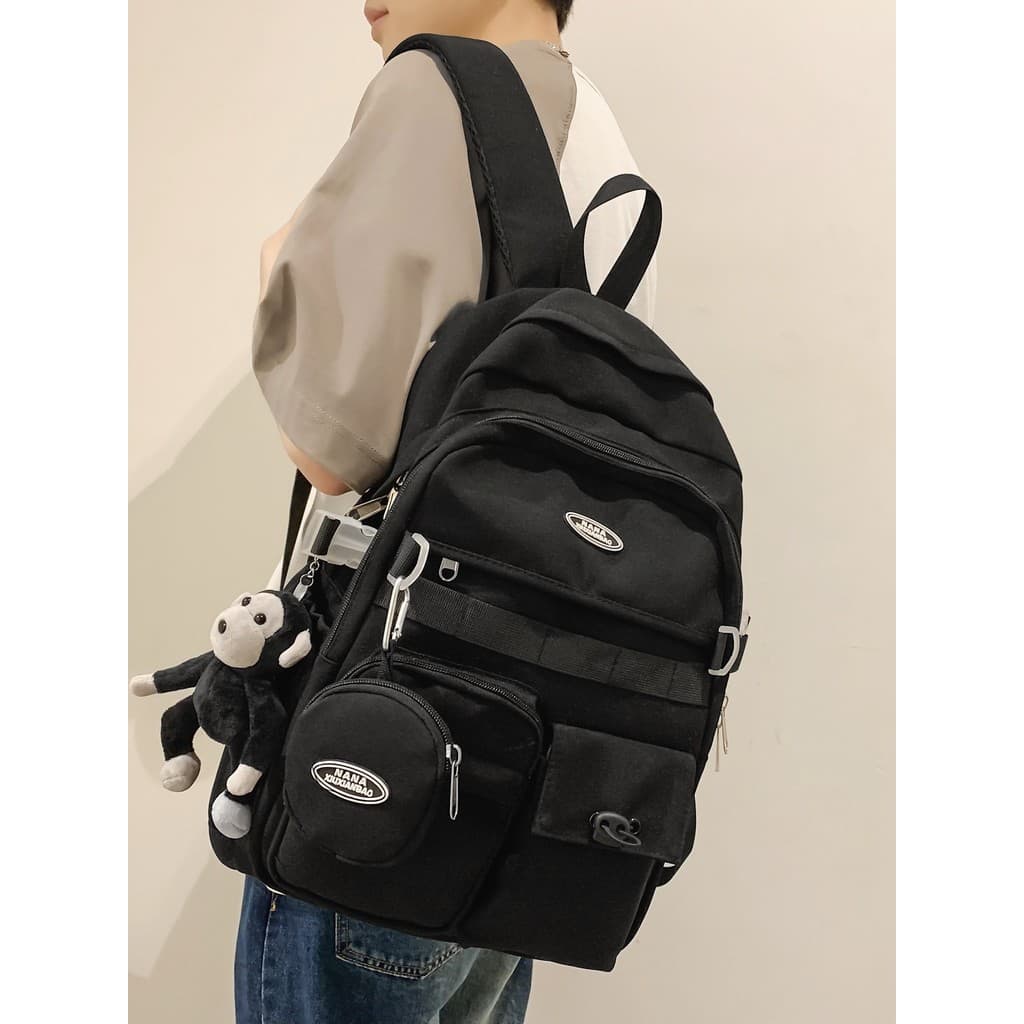 Novo estilo de ferramentas mochila masculina júnior estudantes do ensino médio de alto valor estudante mochila Street We