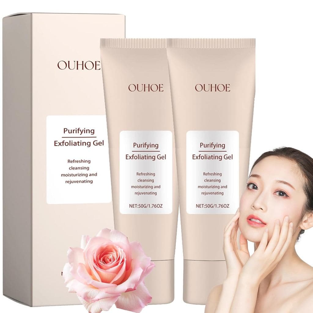 Gel Esfoliante Purificante, Novo Gel Hidratante Esfoliante Purificante Ouhoe, Hidratante, Suave, Não Oleoso, Creme Esfol