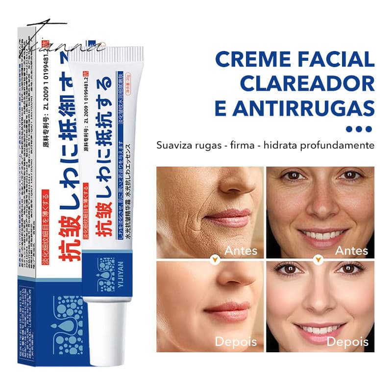 Creme Antirrugas Japonês Soro Facial Antienvelhecimento , Hidratante Reafirmante Com Efeito Visível , Pele Lisa E Macia