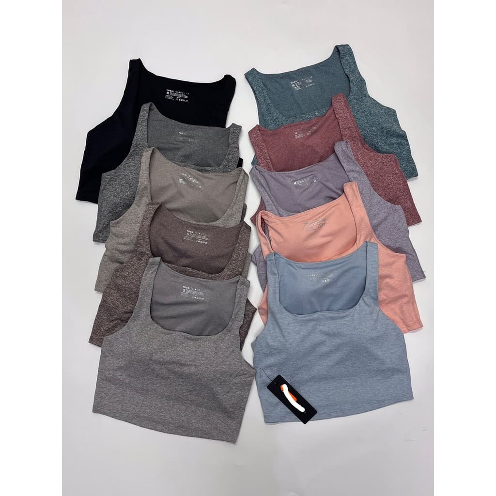 Norte-americano único yoga * XS-XXL pescoço quadrado yoga esportes colete com almofada no peito respirável nu sentido ro