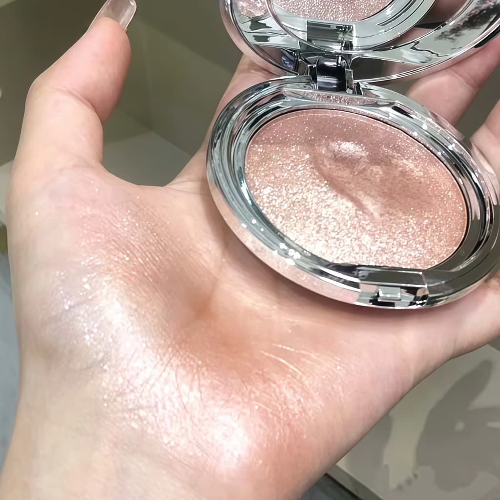 Limpar Galaxy Fine Piscando Lindo Halo!Sombra brilhante batatas picadas alto brilho piscando champanhe ouro francês deli