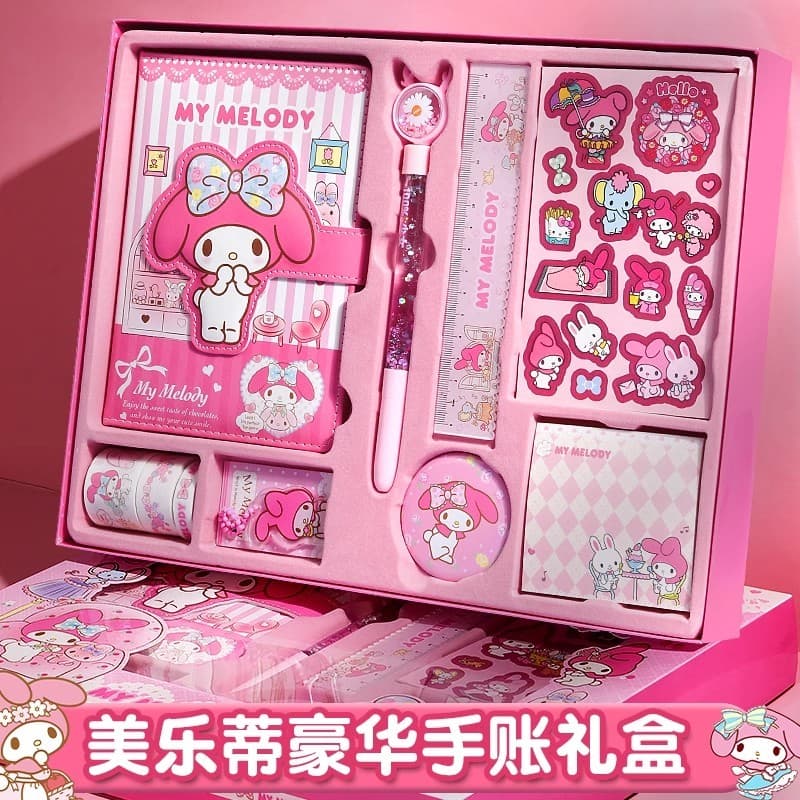 Conjunto de manual para temporada escolar Caixa de presente Alunos do ensino fundamental Manual para meninas da primeira