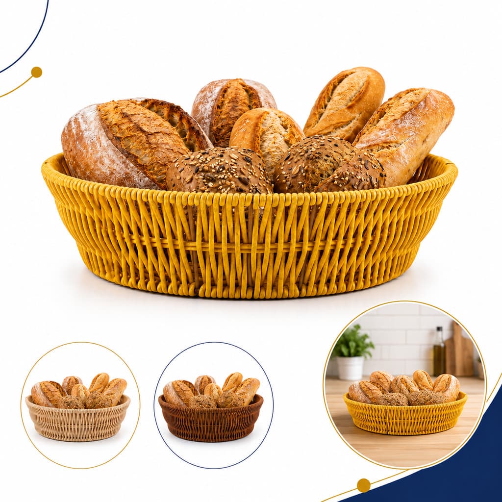 Cesto Multiuso Oval Mesa Ideal P/ Servir Petiscos Pães Fruta