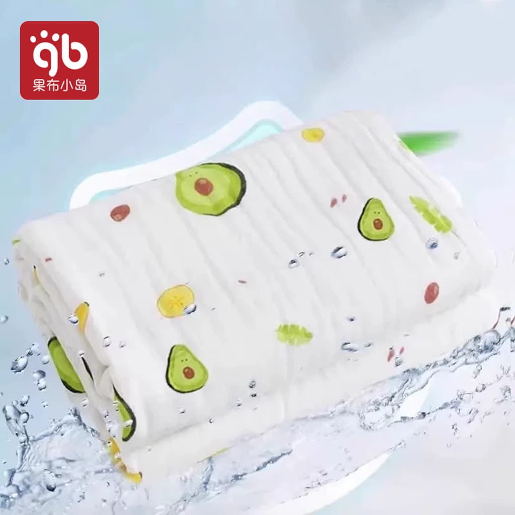 Toalha de banho de alta densidade para bebês recém-nascidos, gaze de algodão puro de quatro camadas, absorvente macio, e