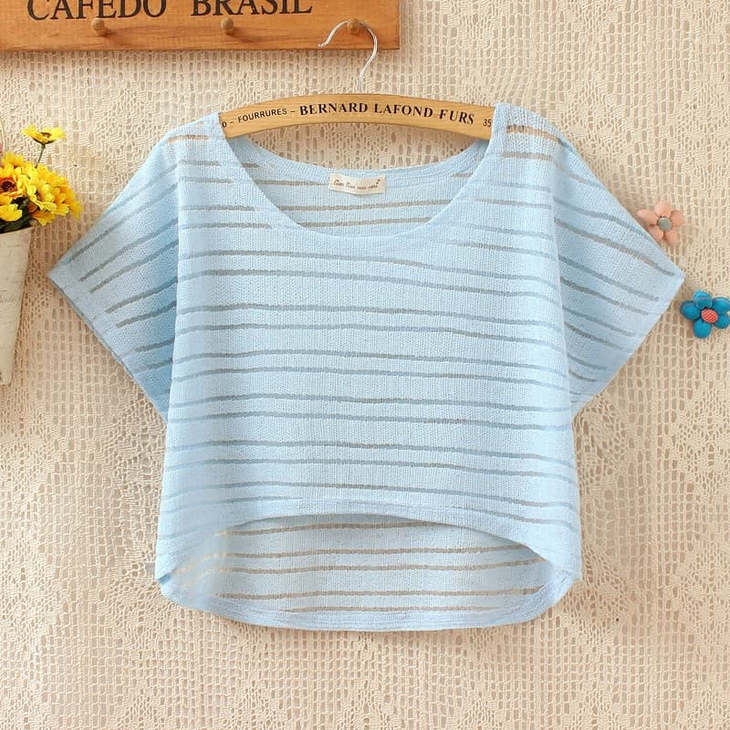 2026 verão nova camisa de ar condicionado camisa de renda fina solta curta pequena blusa All-Match cor sólida protetor s
