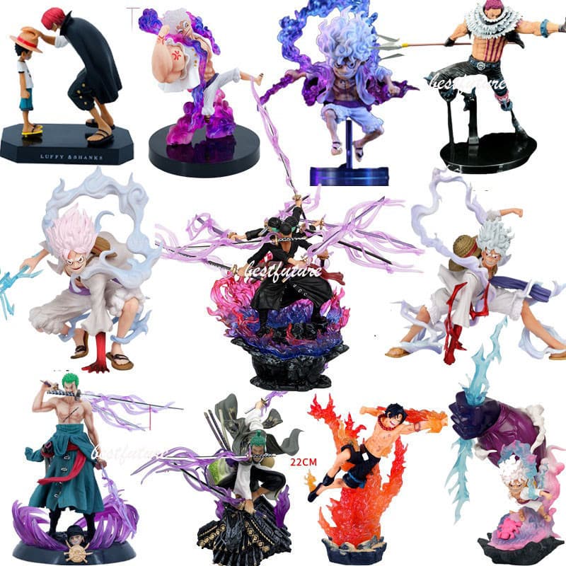 Figura de Acessorio A PIECEGK Luffy Gear 5 Roronoa Zoro Portgas D Ace Chopper Good Hancock Sanji Lei FRANKY