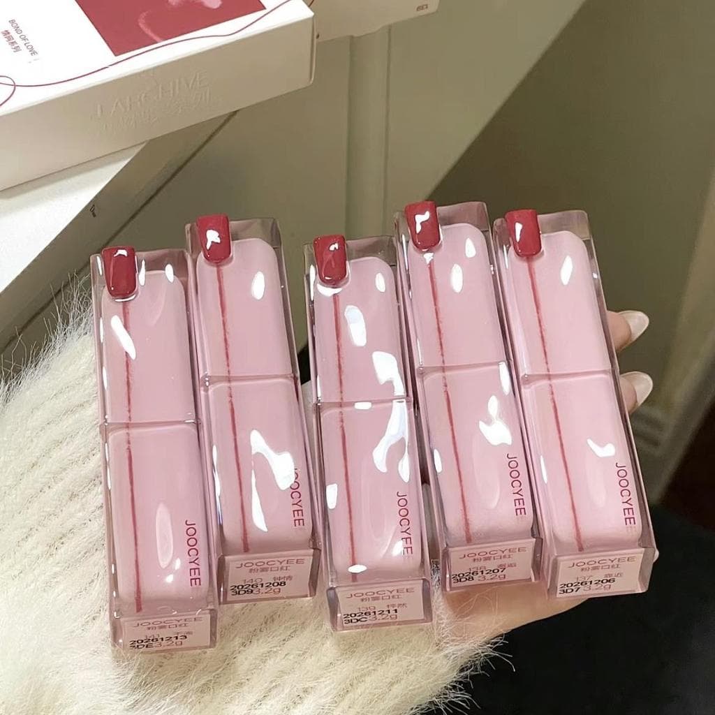 Joocyee Enzyme Porn Dia dos Namorados Batom Amostra Pó Névoa Batom Fosco Limitado 139 Pounding 141 Unyu Amostra