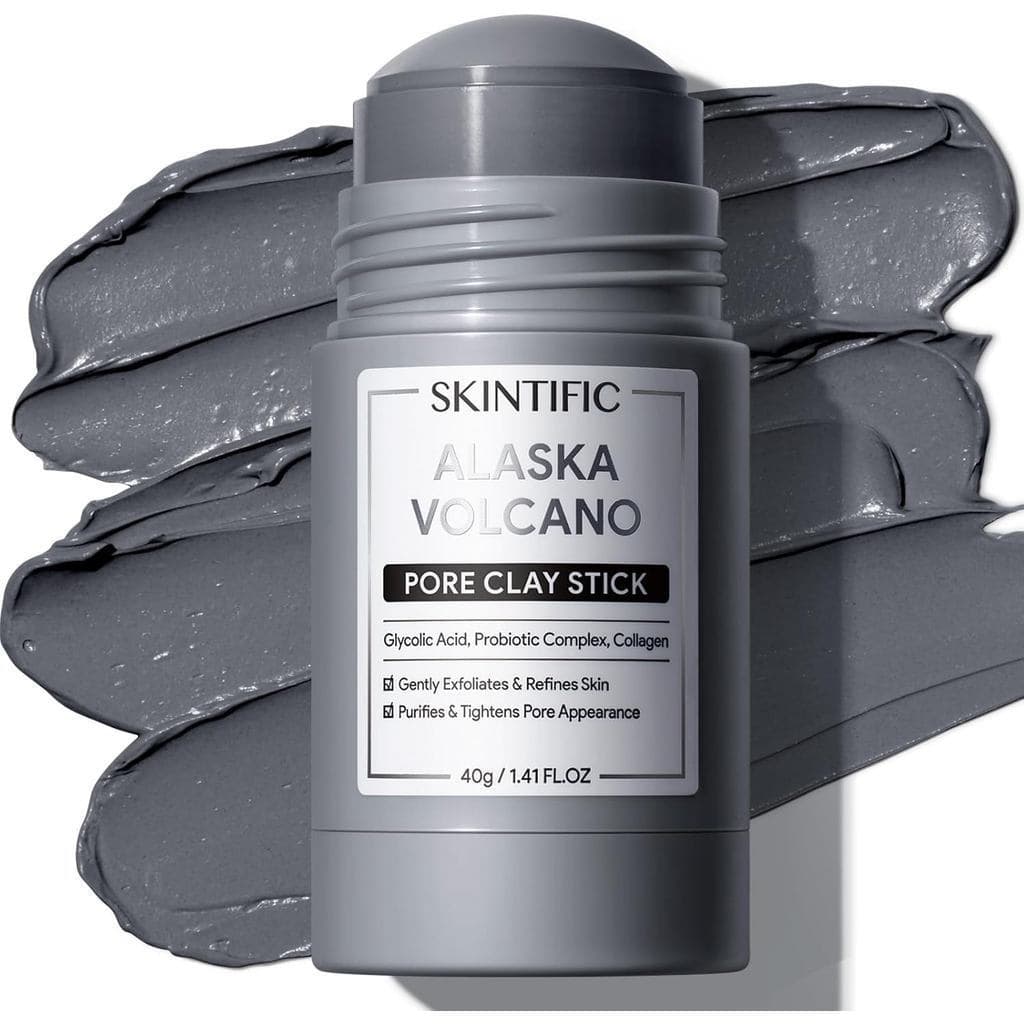 TIFICDeepPorekheadRemoverFaceMaskStick, Máscara de Argila com Argila Vulcânica do Alasca, Esfoliação Suave, Calmante, Nã