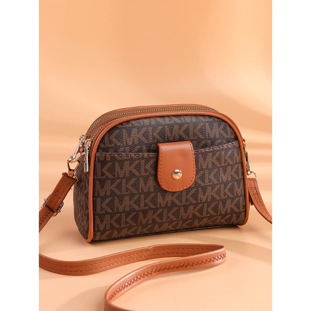 Bolsa mensageiro feminina bolsa de ombro pequena moda Casual meia-idade All-Match impressão senhoras Mo