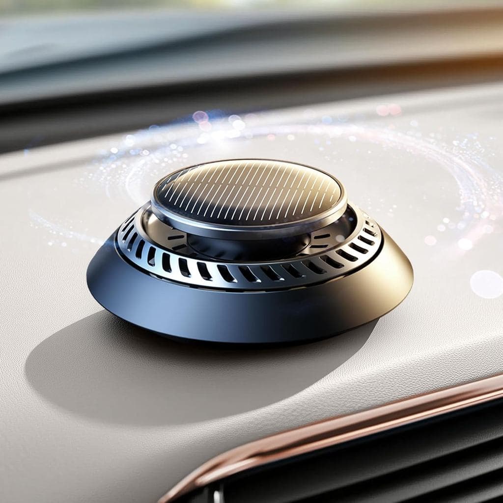 Ceeniu Aromatizador Solar para Carro F21, Óleos Essenciais DIY, Difusor Rotativo Automático Solar UFO, Fragrância Natura