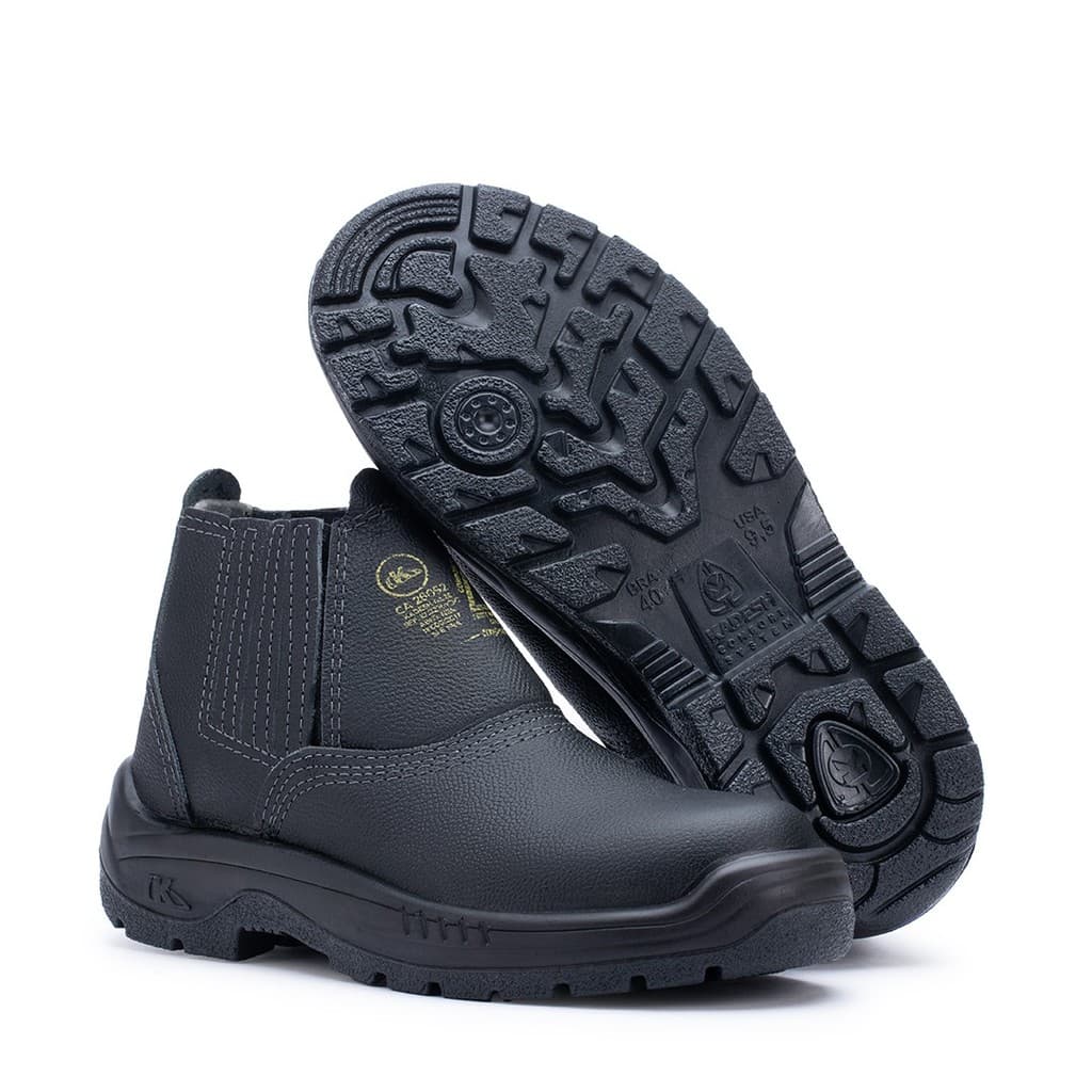 Bota Botina Segurança Couro Resistente Água Bico Composite