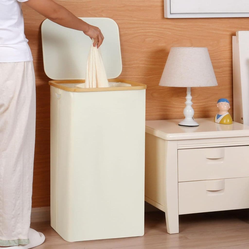 Vendas diretas da fábrica Cesta de roupas sujas transfronteiriças 100l com tampa dobrável respirável quarto à prova d'ág