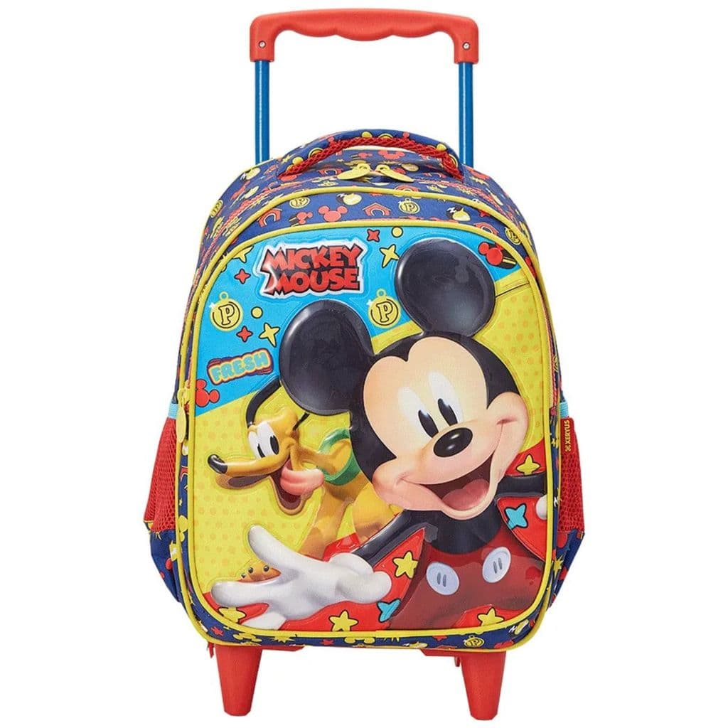 Mochila Rodinhas Mickey Mouse Disney Escolar Infantil Xeryus 13270