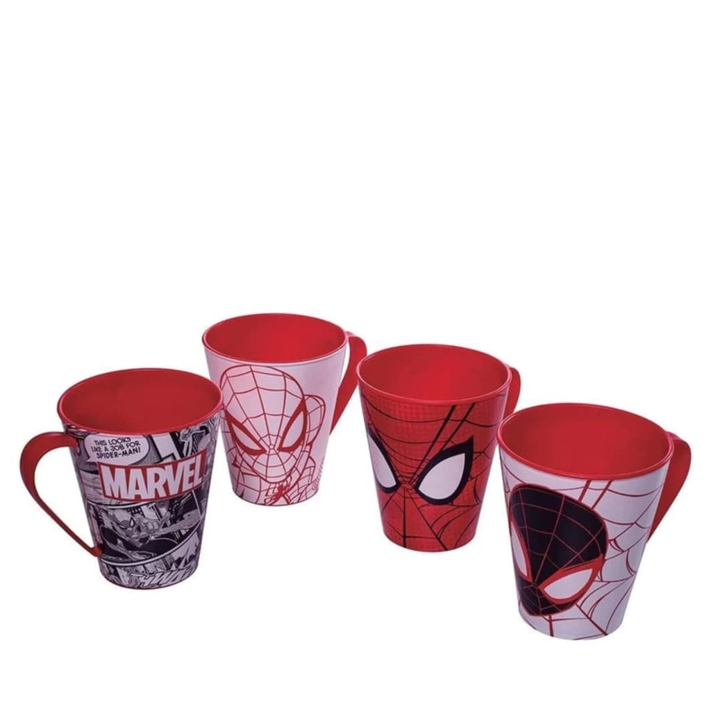 Caneca de Plástico 360 ml Heróis Homem Aranha 1 Peça Sortida Plasútil