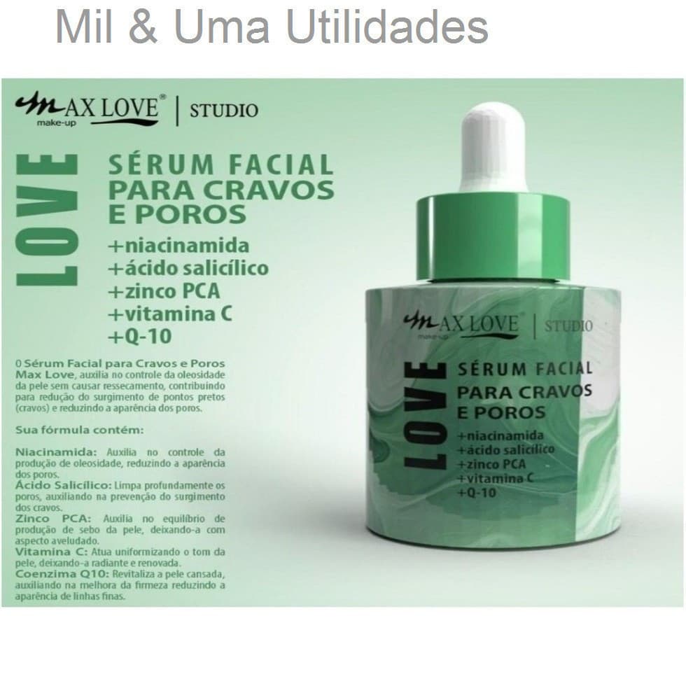 (V)✨ Sérum Facial para Cravo e Poros Max Love 30ml – Controle da Oleosidade e Limpeza ProfundaYEZ5MDAVU7BS