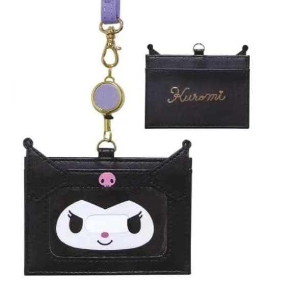 Protetor De Cartão Kuromi E Cinnamoroll Fofo-Suporte Extensível Para Identificação De Campus Estudantes