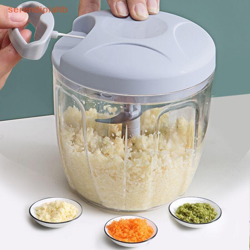 [serendipiahb] Picador De Carne Manual 500/900ML Alho Giratório Triturador Cortador De Cebola Vegetal Acessórios De Cozi
