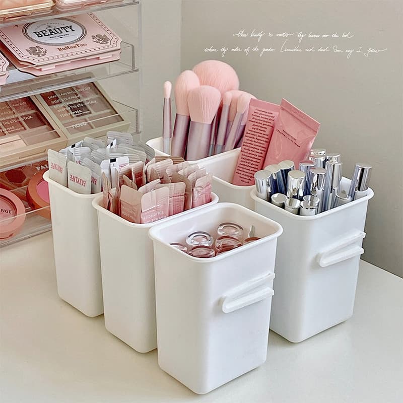 High-End caixa de armazenamento de pincel de maquiagem cosméticos mesa batom delineador Desktop dormitório estudante can