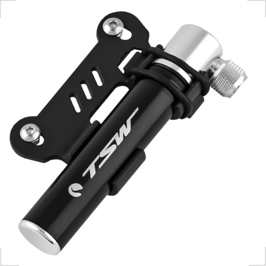 Mini Bomba De Ar Tsw Alumínio  Tsw Alumínio Com Suporte Para Bicicleta Mtb Speed Válvula Presta