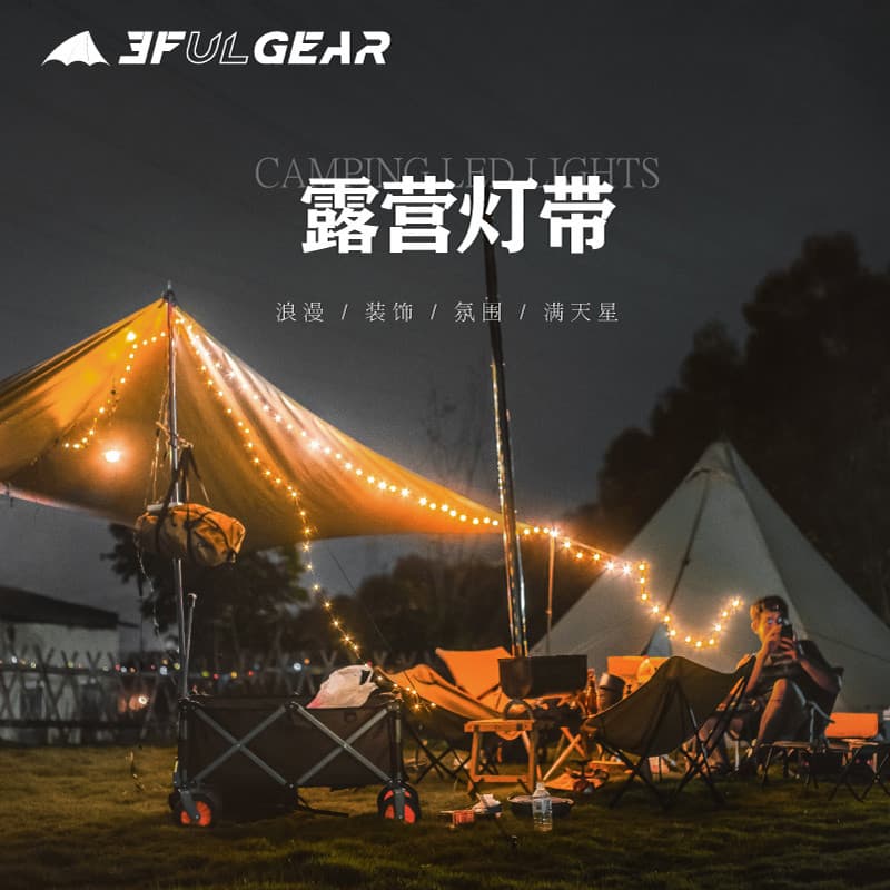Sanfeng Out luzes de acampamento ao ar livre com luzes de corda pequenas lanternas Interface USB alimentado luzes decora