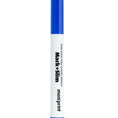 Marcador Quadro Branco Azul Mark Slim Maxprint