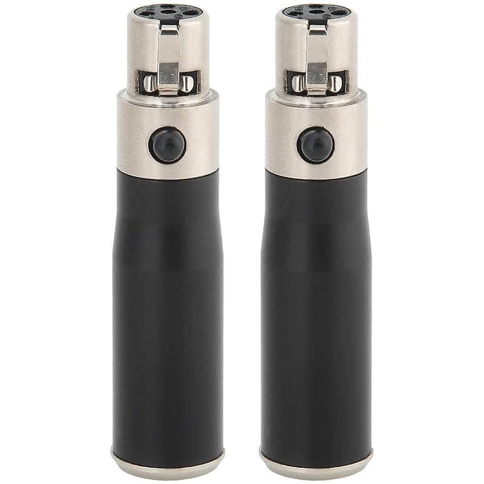 Adaptador De Áudio Macho De 3 Pinos Fêmea Para Mini XLR , 2 Peças Conversor Microfone Equipamento