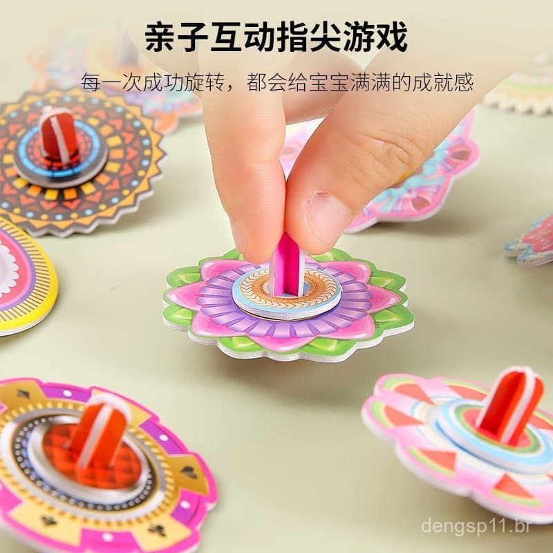 Quebra-cabeças 3D infantis DIY, quebra-cabeças tridimensionais de papel, pequenos quebra-cabeças coloridos de alta quali