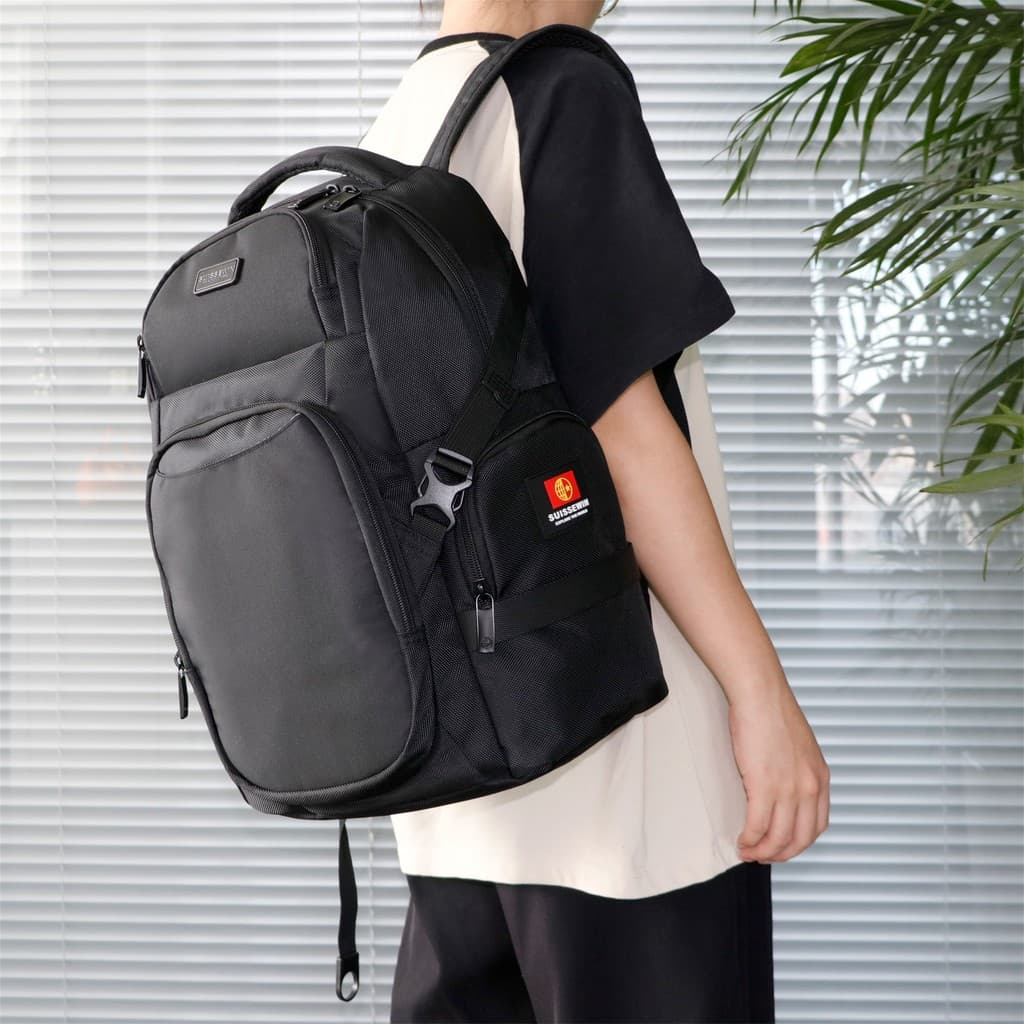 Xiangxing Bagagem SUISSEWIN Mochila Masculina Moda Mochila Casual Bolsa de Viagem de Grande Capacidade Bolsa Escolar par