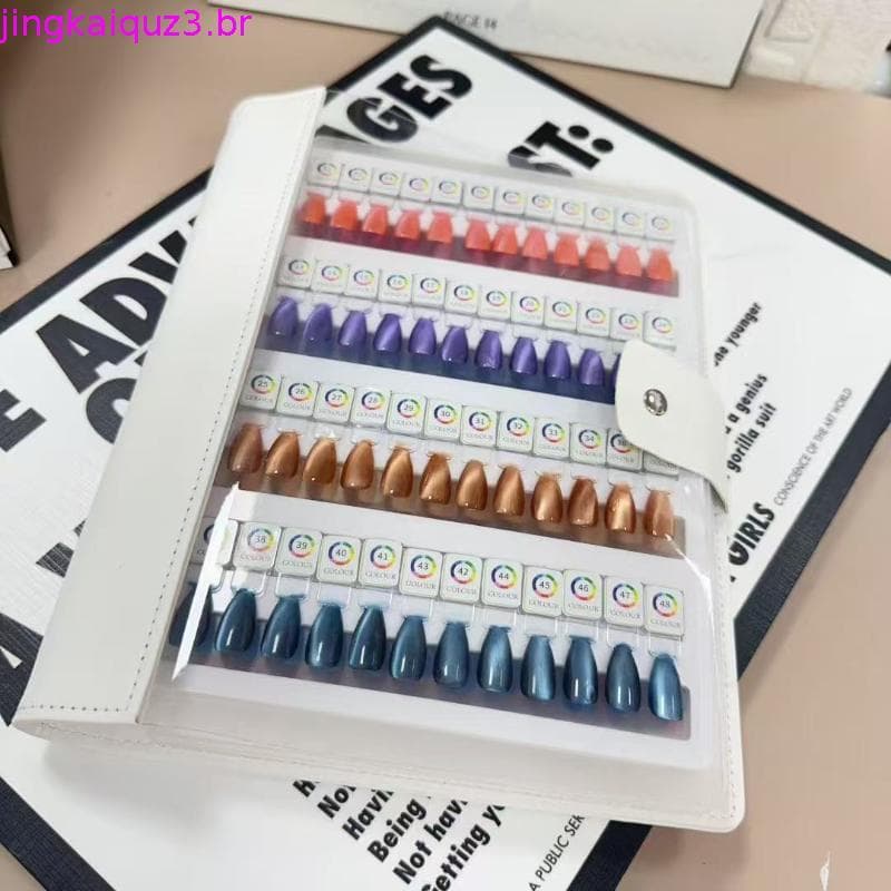 sg 48/96/144/192 Cores Dicas Magnéticas Arte Do Prego Swatch Livro Manicure Teste De Cor De Armazenamento Grande Acrílic