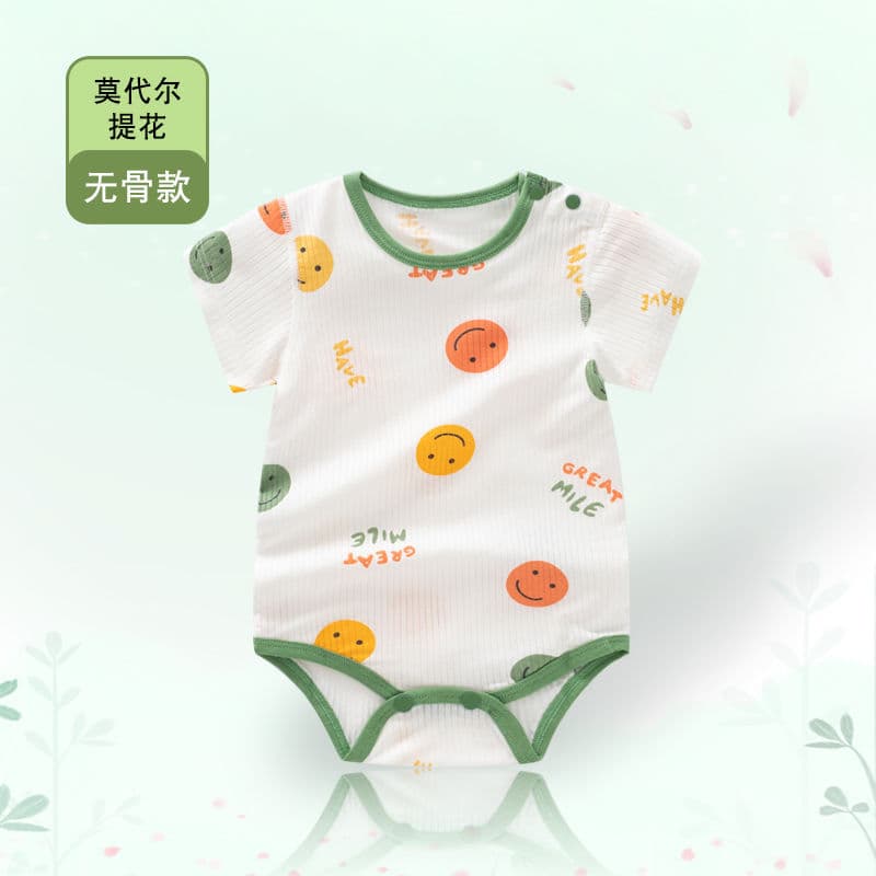 Macacão fino de verão para bebês, macacão triangular Jacquard respirável