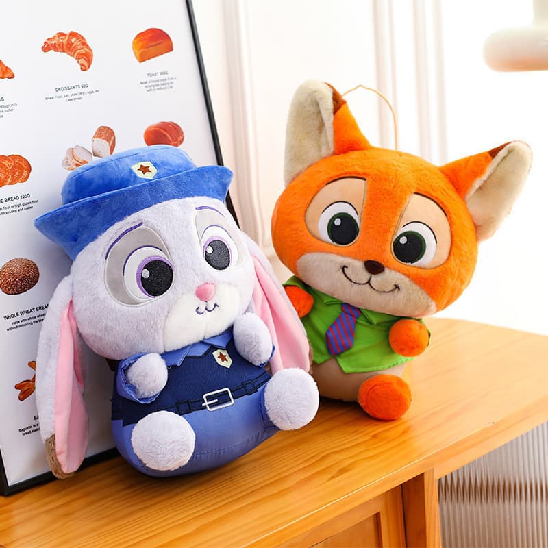 8inch Rabbit Fox Plush Doll Judy Plush Doll Pillow Bedroom Ornament Doll Birthday Gift