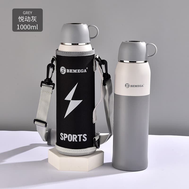 Copo térmico britânico Bemega de alta qualidade, grande capacidade, masculino, feminino, aço inoxidável 316, copo de águ