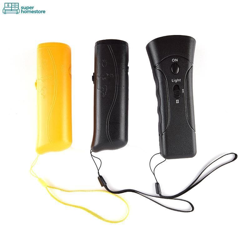 SUPER LED Bateria Ultrassônico Pet Cachorro Repelente Anti Latido Parar Bark Device Trainer
